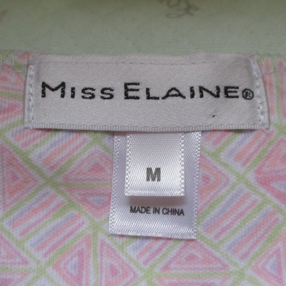 Miss Elaine Quilted Zip Front Robe M - Picture 2 of 6